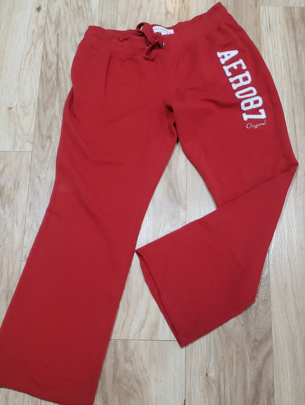 Aeropostale 87 Red Fit And Flare Leg Sweatpant XL Retro Y2k Style